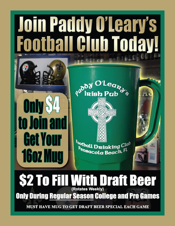 Join Paddy O'Leary's Football Club